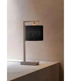 Tafellamp Boston - Bruin - 17x18x44cm