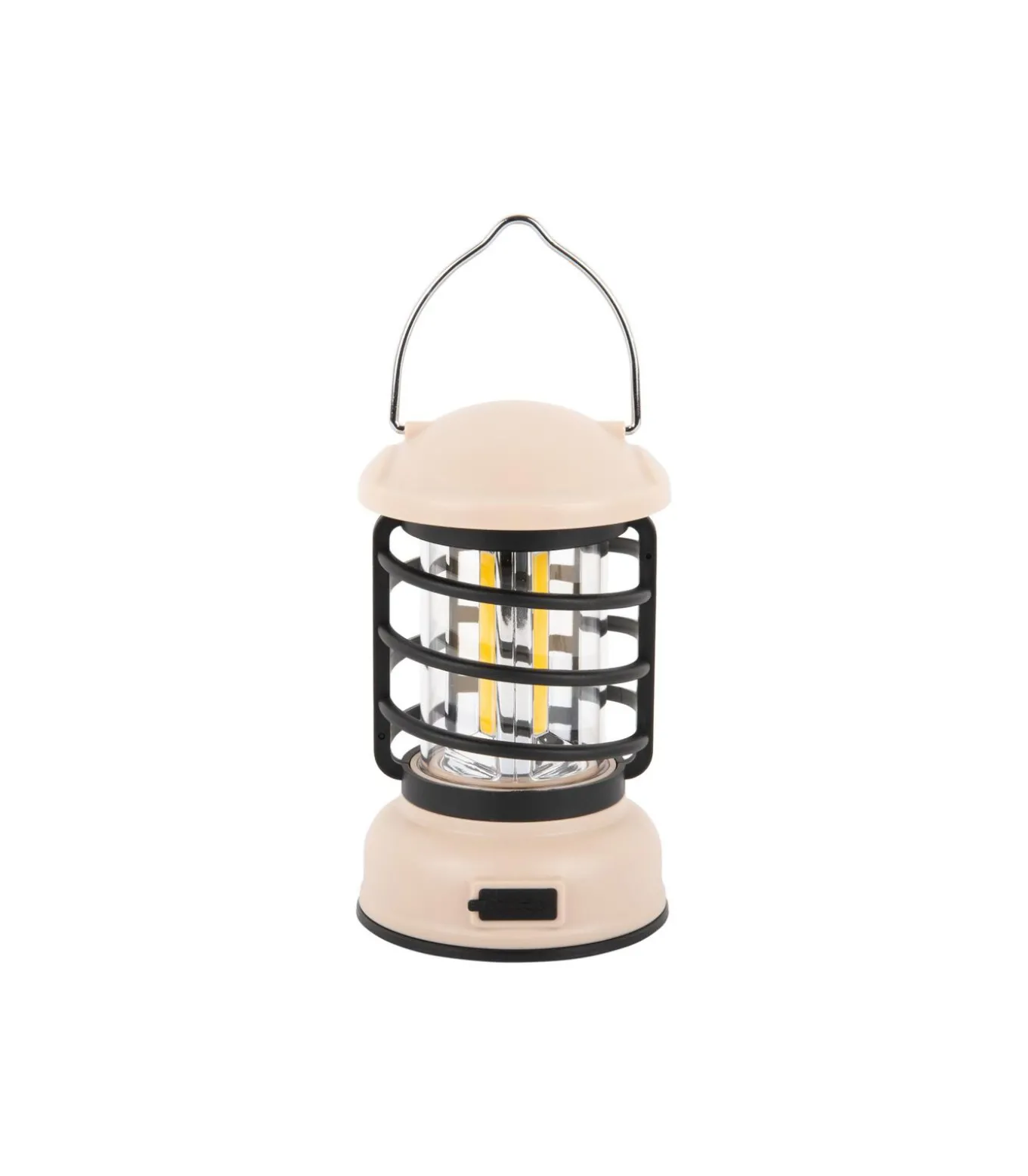 Tafellamp Camping Lantern Led - Gebroken Wit - 8.5x8.5x15cm