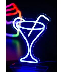 Tafellamp Cocktail - Lichtblauw - 21.8x21.8x30cm