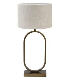 Tafellamp Jamiri/Livigno - Ant, Brons/Naturel - Ø30x67cm