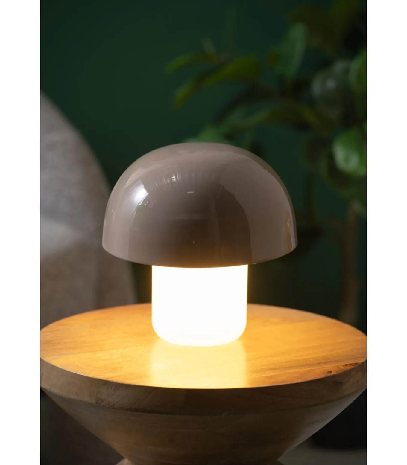 Tafellamp Nuevo Mini Mushroom - Grijs - 20x20x20cm