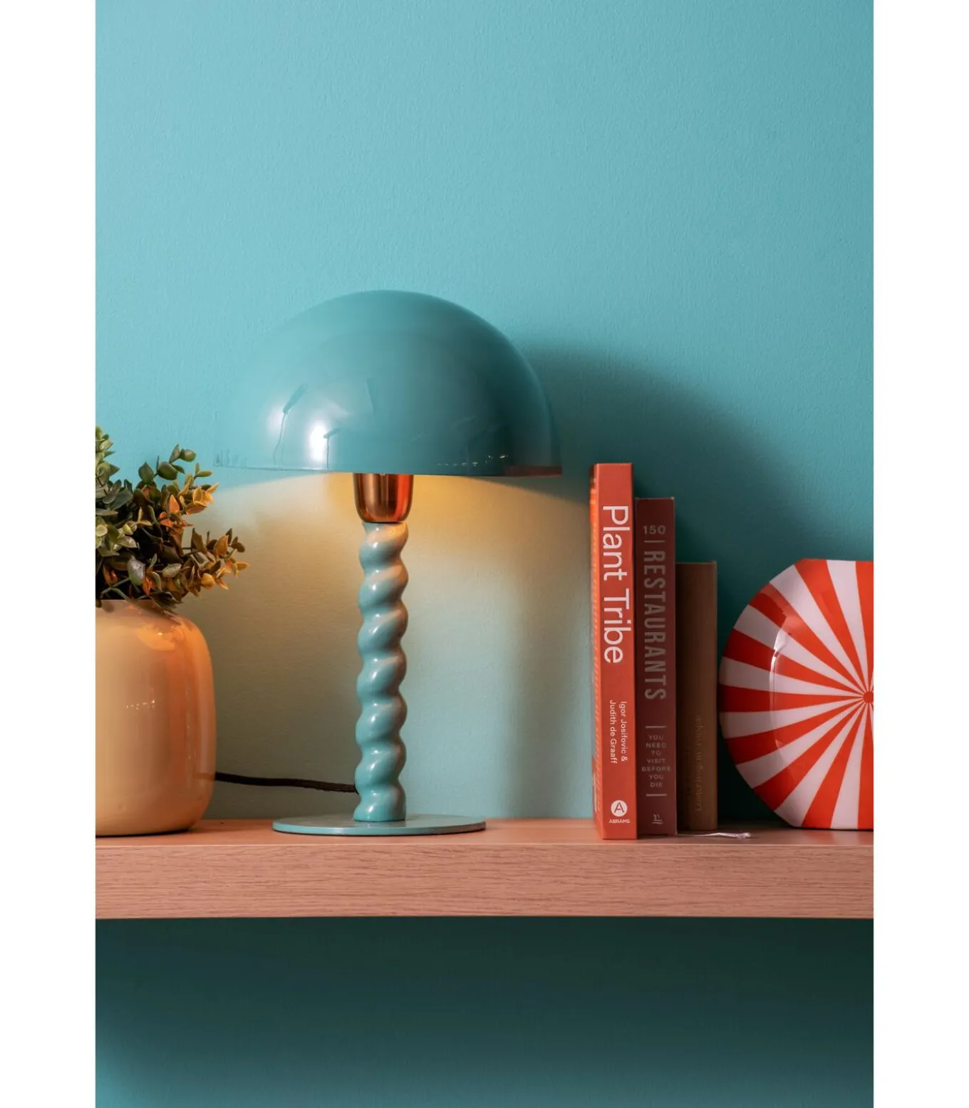 Tafellamp Prisa - Turquoise - Ø25cm