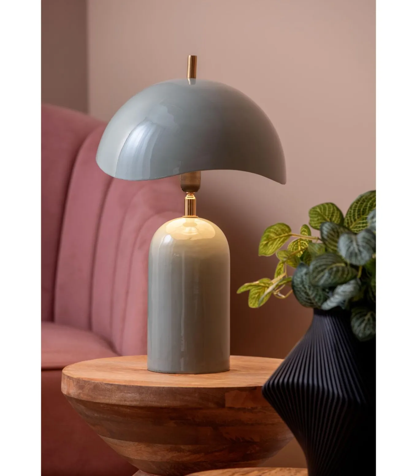 Tafellamp Querido - Mistig blauw - Ø25cm