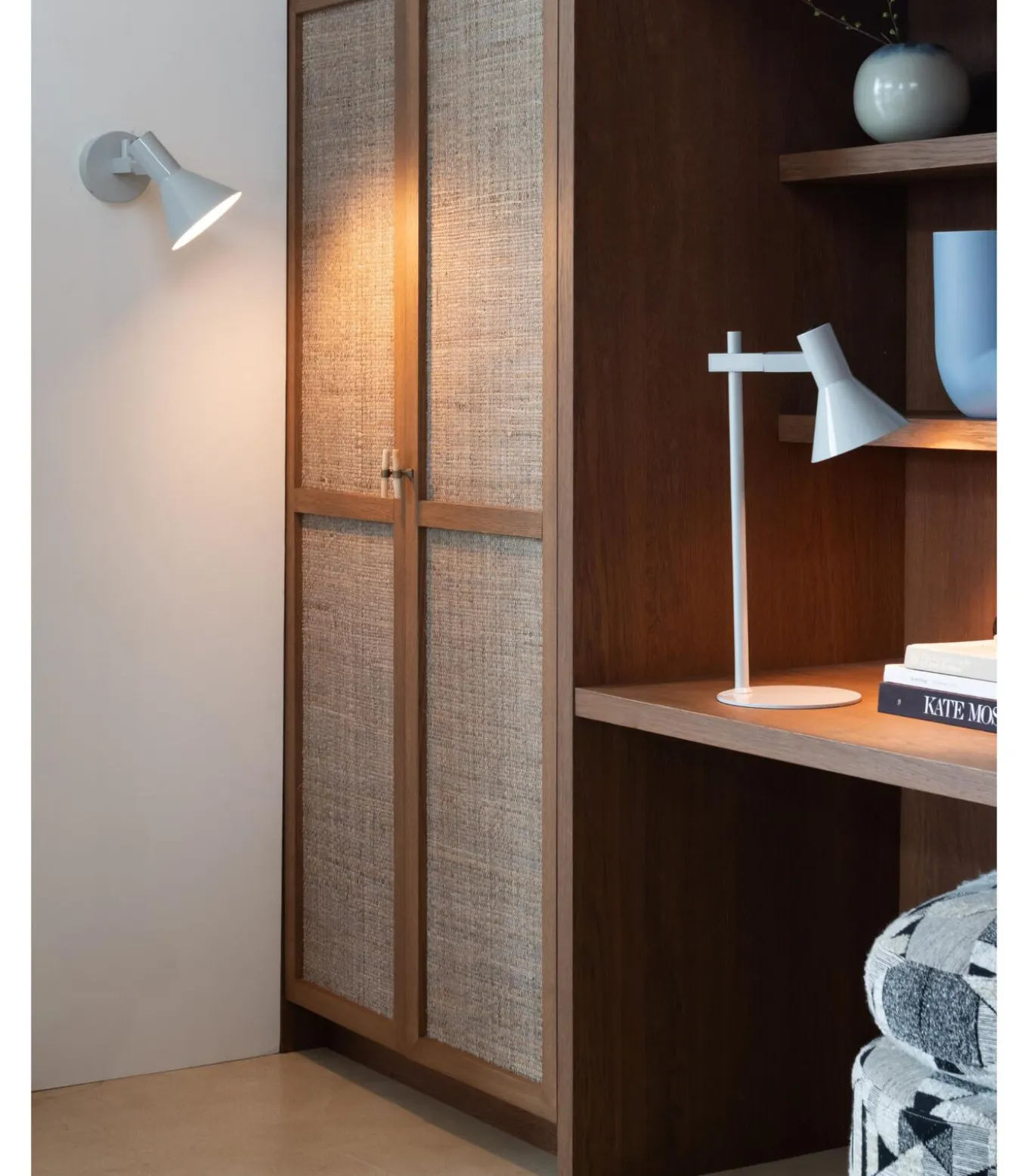 Tafellamp Stavanger - Grijs - 28x20x51cm