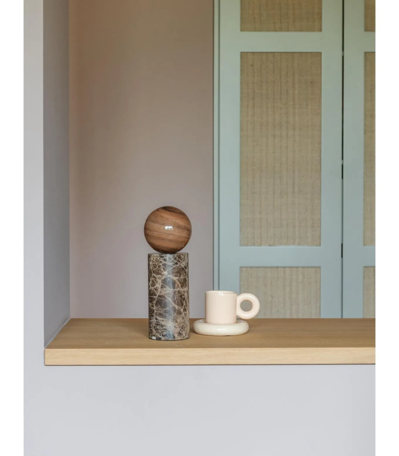 Tafellamp Tivoli - Bruin - Ø12cm