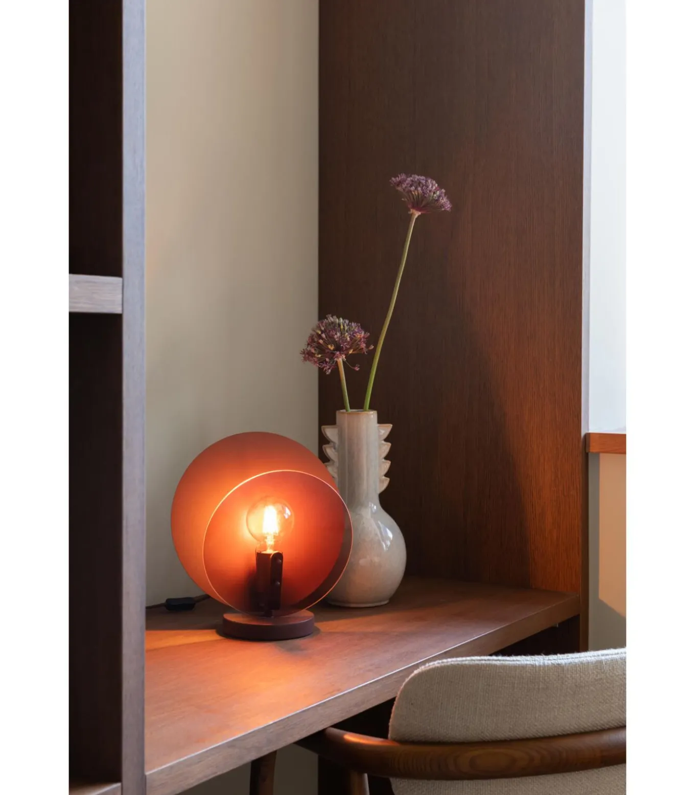 Tafellamp Toledo - Bruin - 22x30x32.5cm