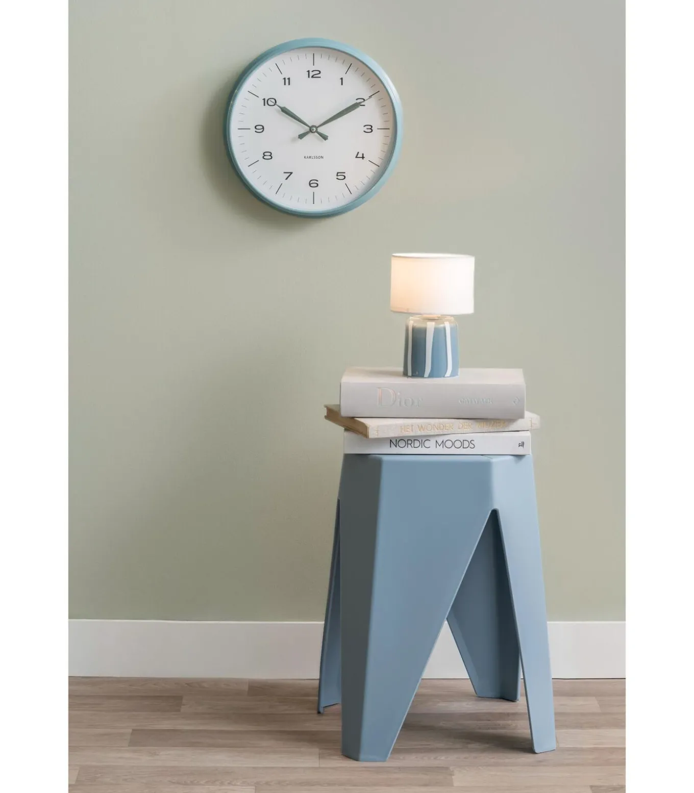 Tafellamp Verano - Denimblauw - 13.5x13.5x20cm