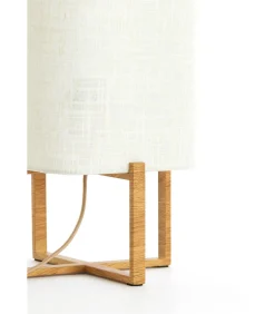 Tafellamp Wyn - Crème - 21.5x21.5x50.5cm