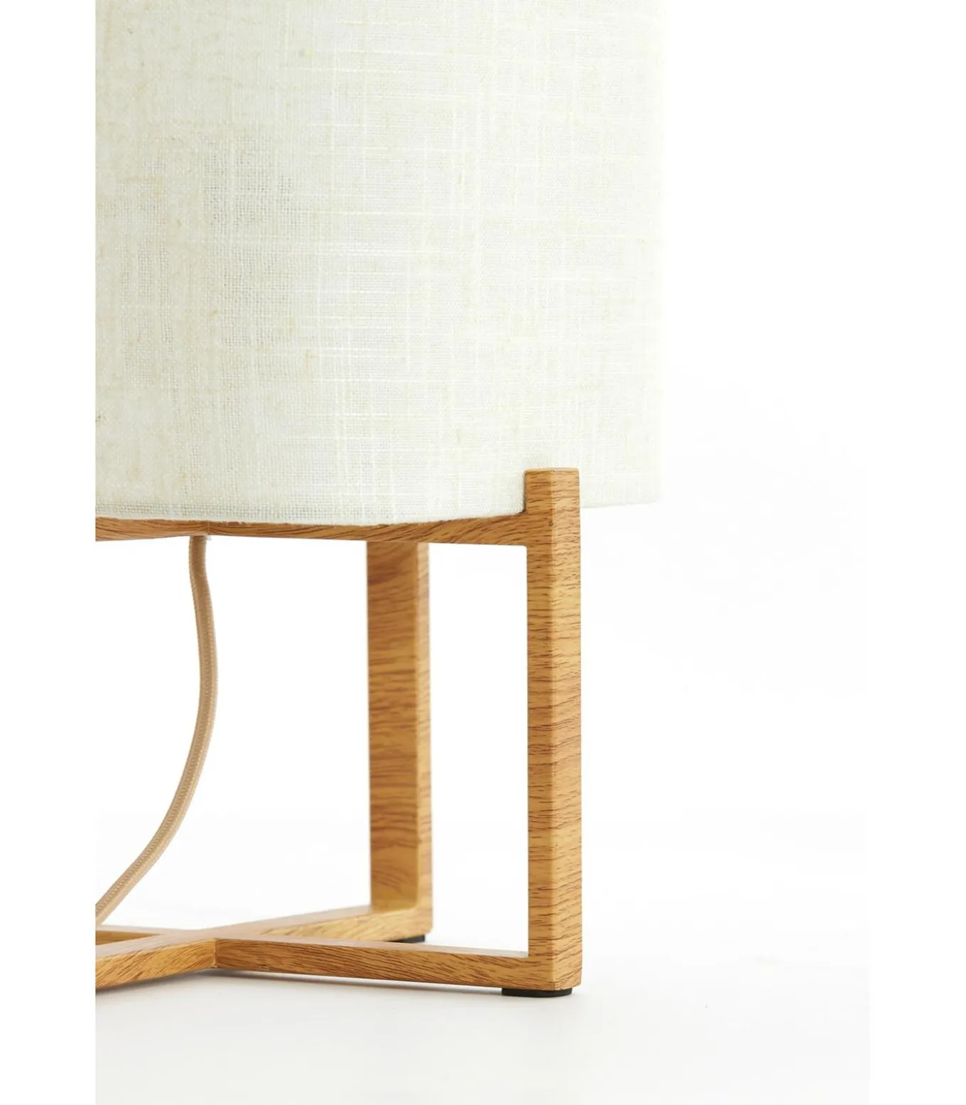 Tafellamp Wyn - Crème - 21.5x21.5x50.5cm