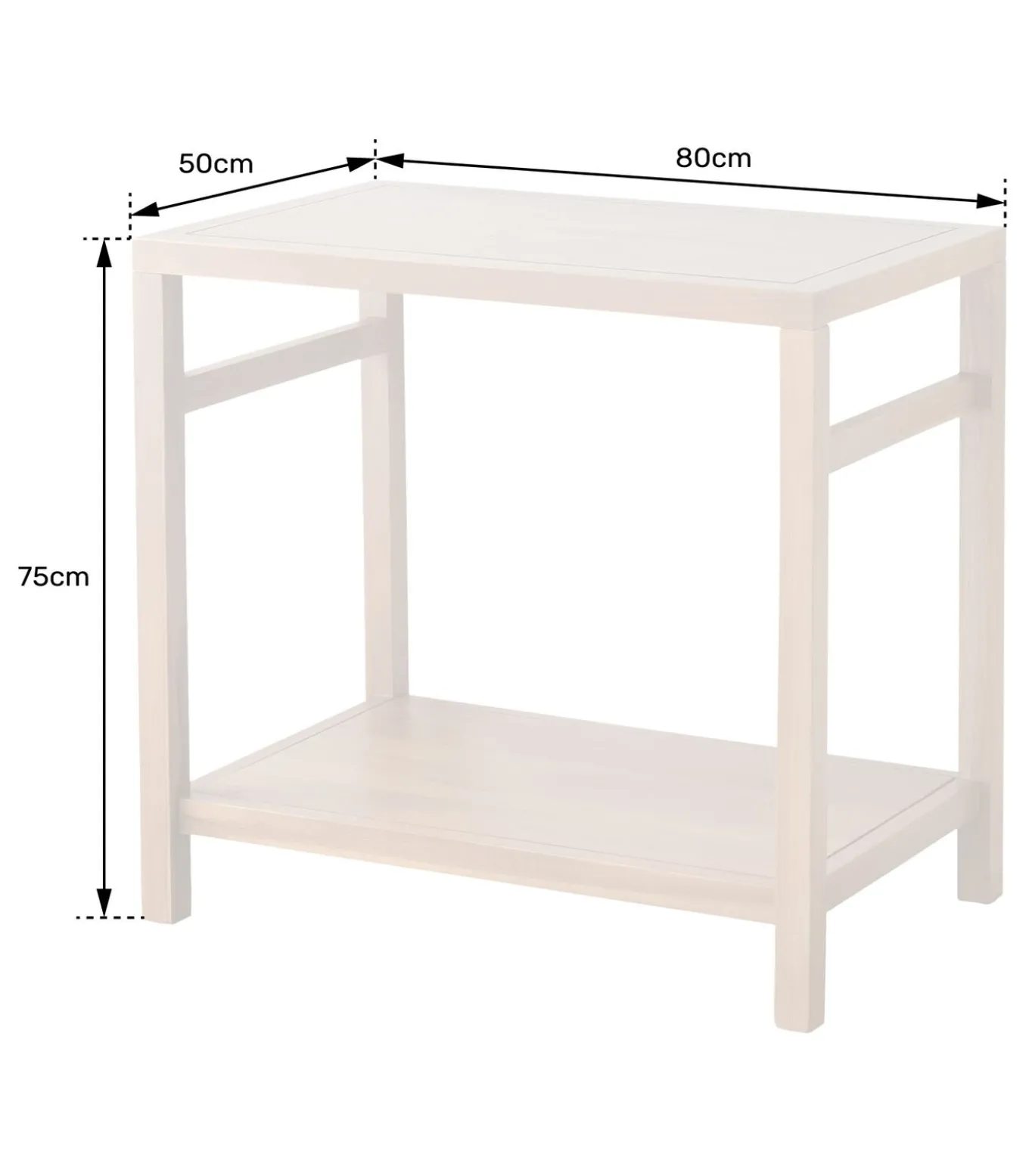 Teak badmeubel 80cm DEWI