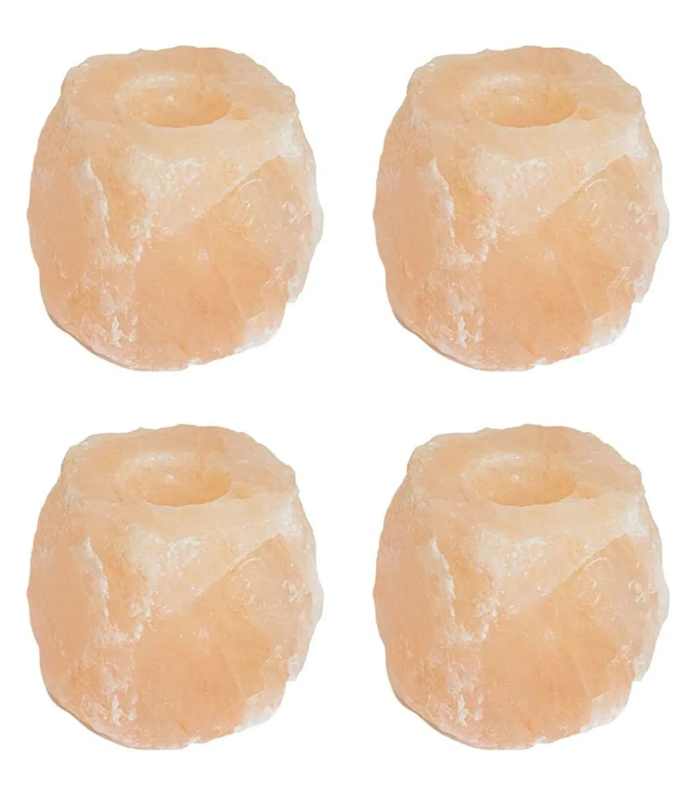 Teelicht houders 4 pcs Roze Steen