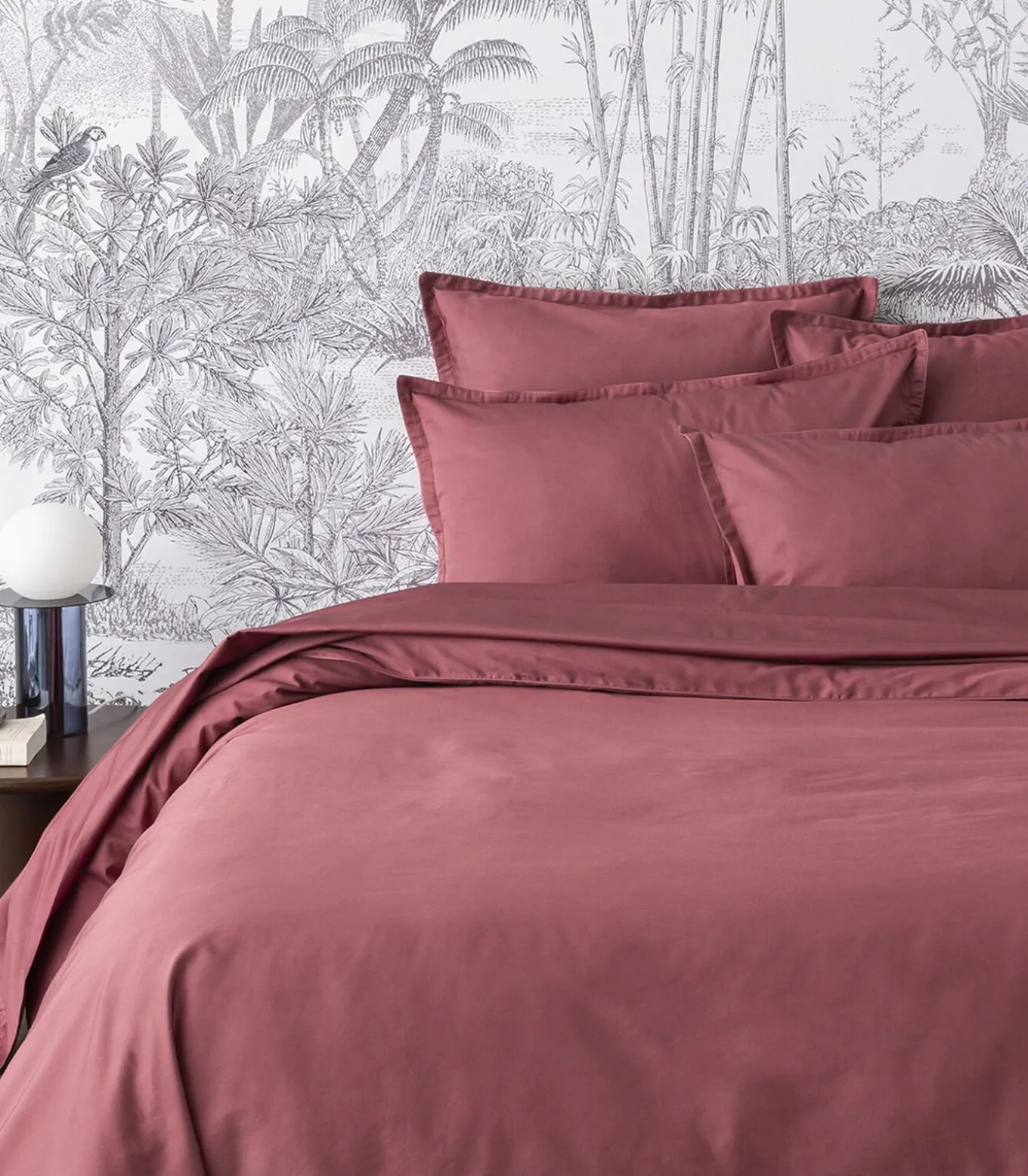 Teophile - Effen hoeslaken in biologisch katoen satijn