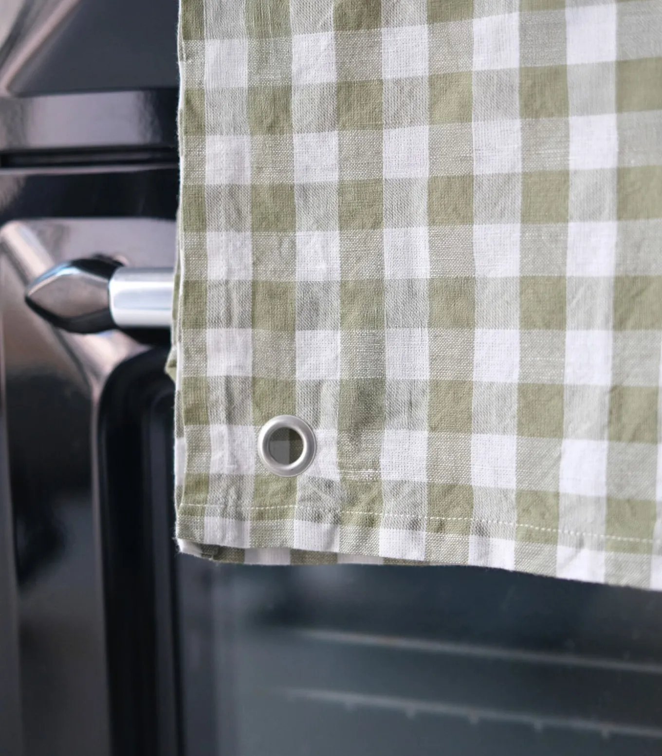 Theedoek van hennep en katoenmix, PASSION VICHY