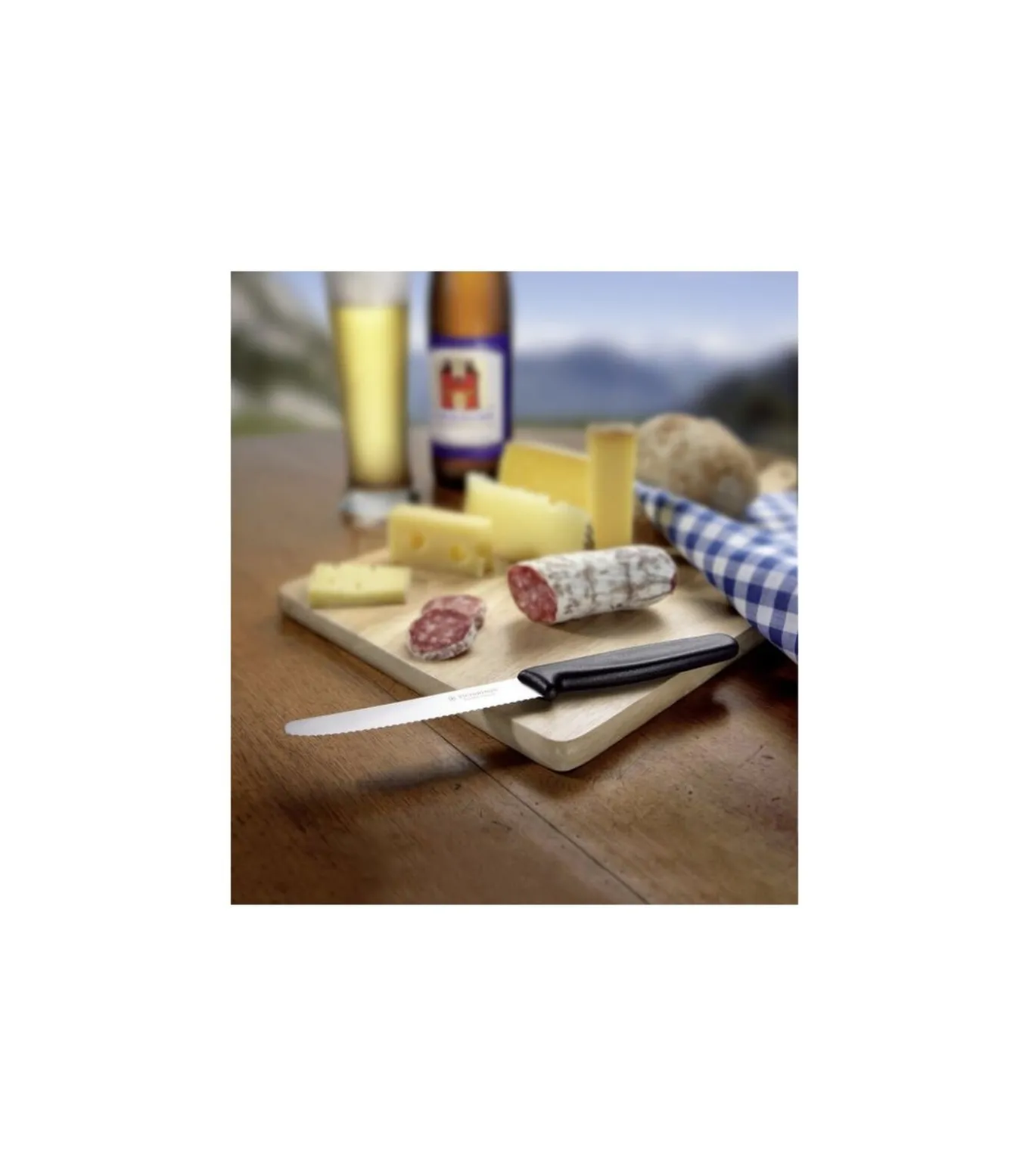 Tomaten- / Worstmes Swiss Classic - Zwart - 6 stuks