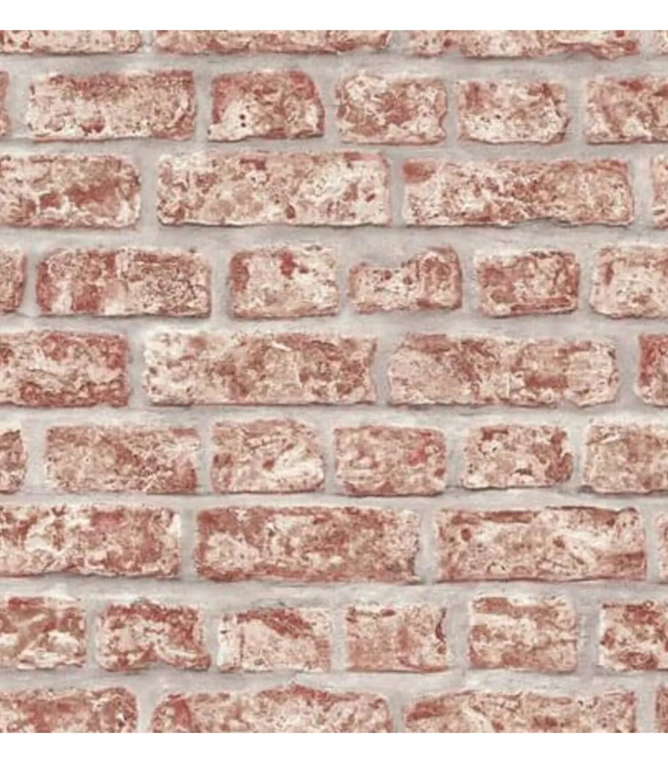 Topchic Behang bakstenen rood en grijs