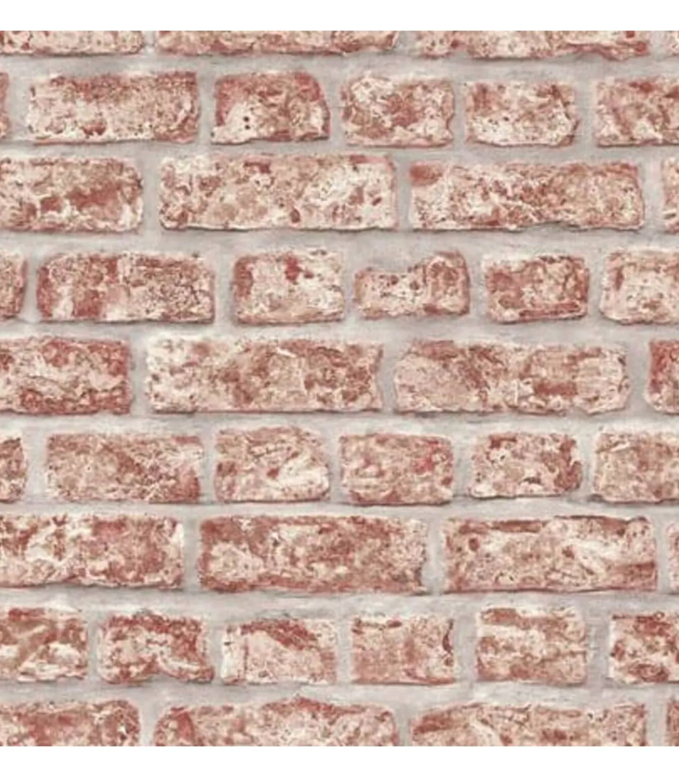 Topchic Behang bakstenen rood en grijs