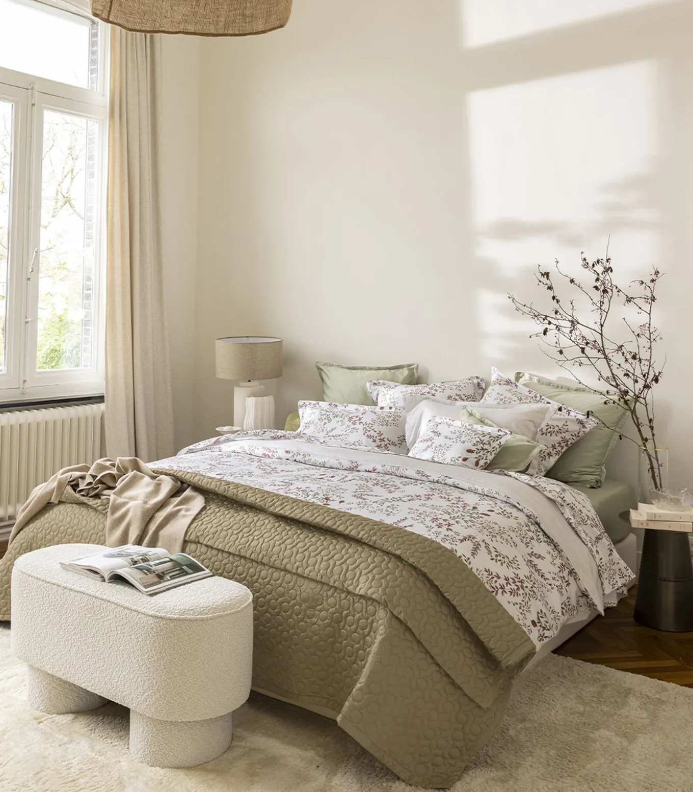 Tourbillon - Effen kussensloop in biologisch katoen satijn