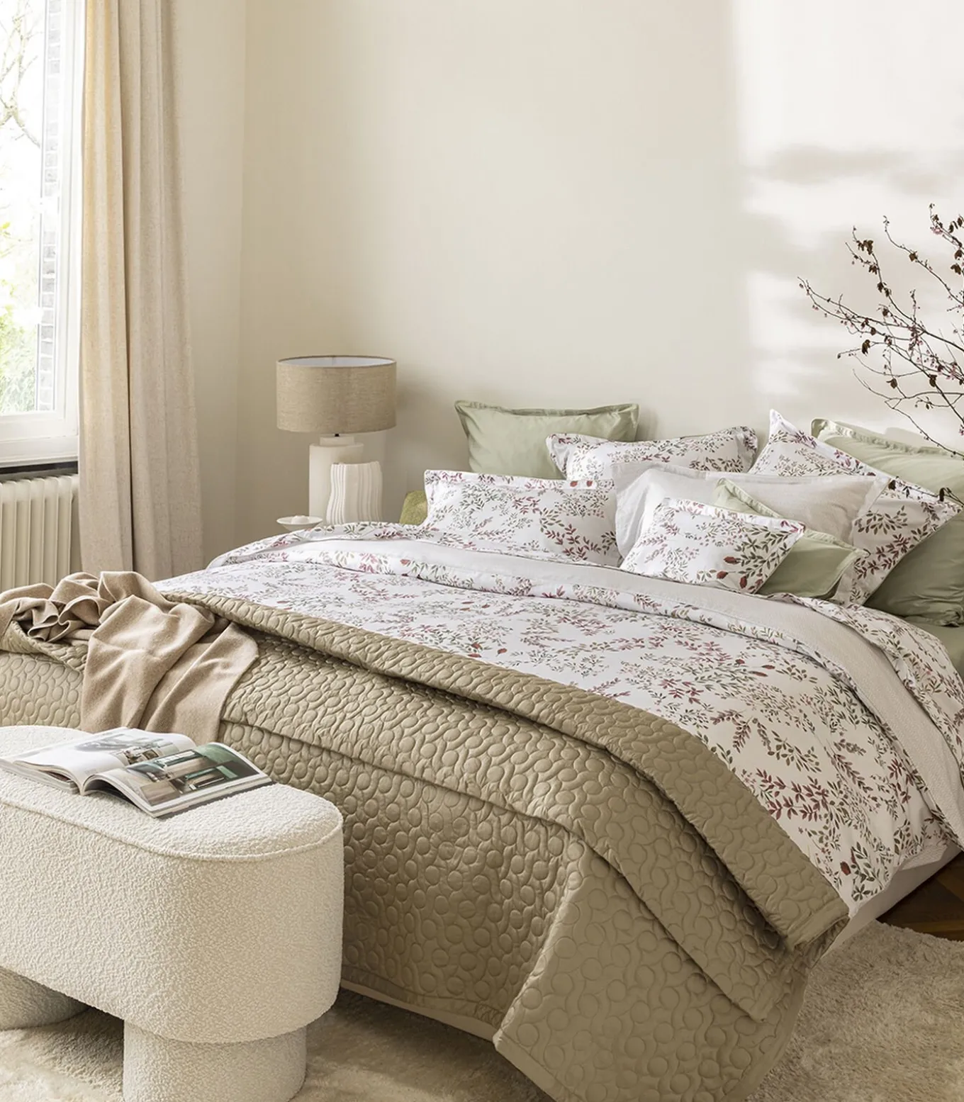 Tourbillon - Effen kussensloop in biologisch katoen satijn