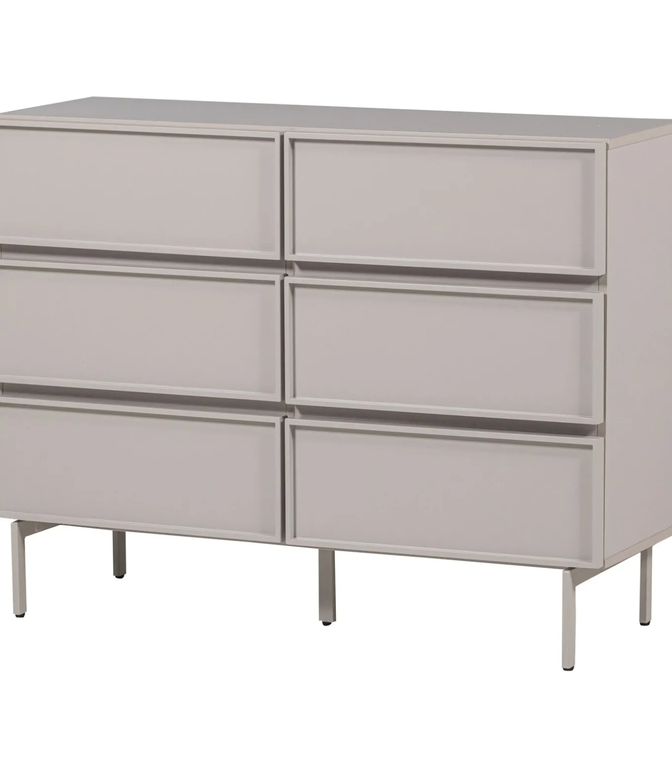 Tours Ladekast 6 Lades - Melamine/ MDF - Zand - 80x120x42