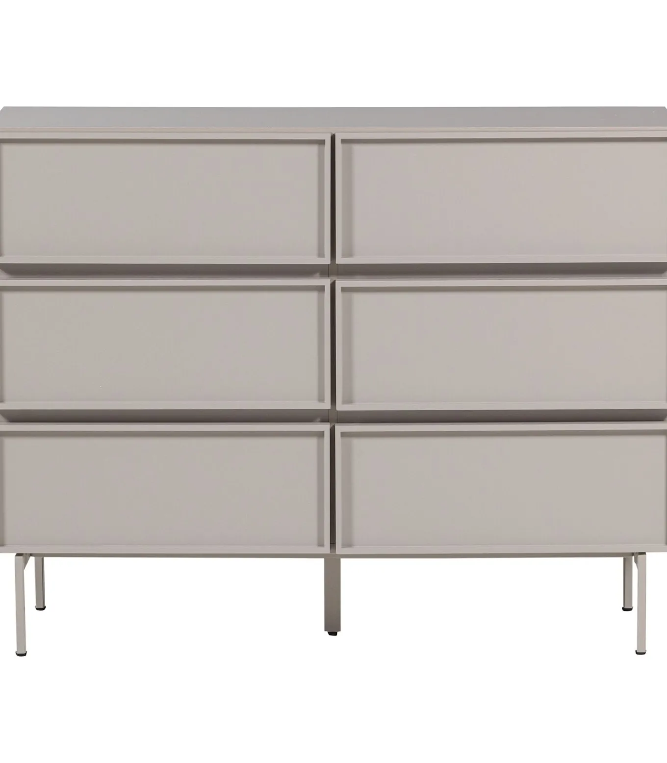 Tours Ladekast 6 Lades - Melamine/ MDF - Zand - 80x120x42