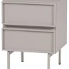 Tours Ladekast/ Nachtkastje 2 Lades Melamine/ MDF - Zand