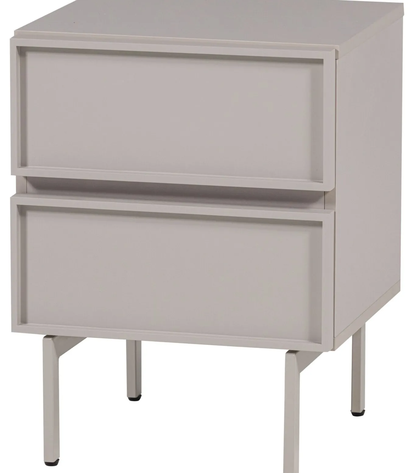 Tours Ladekast/ Nachtkastje 2 Lades Melamine/ MDF - Zand