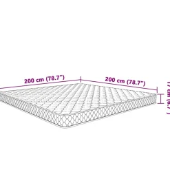 Traagschuimmatras 200x200x17 cm Zacht wit