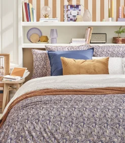 Tressage - Kussensloop in katoen satijn met print