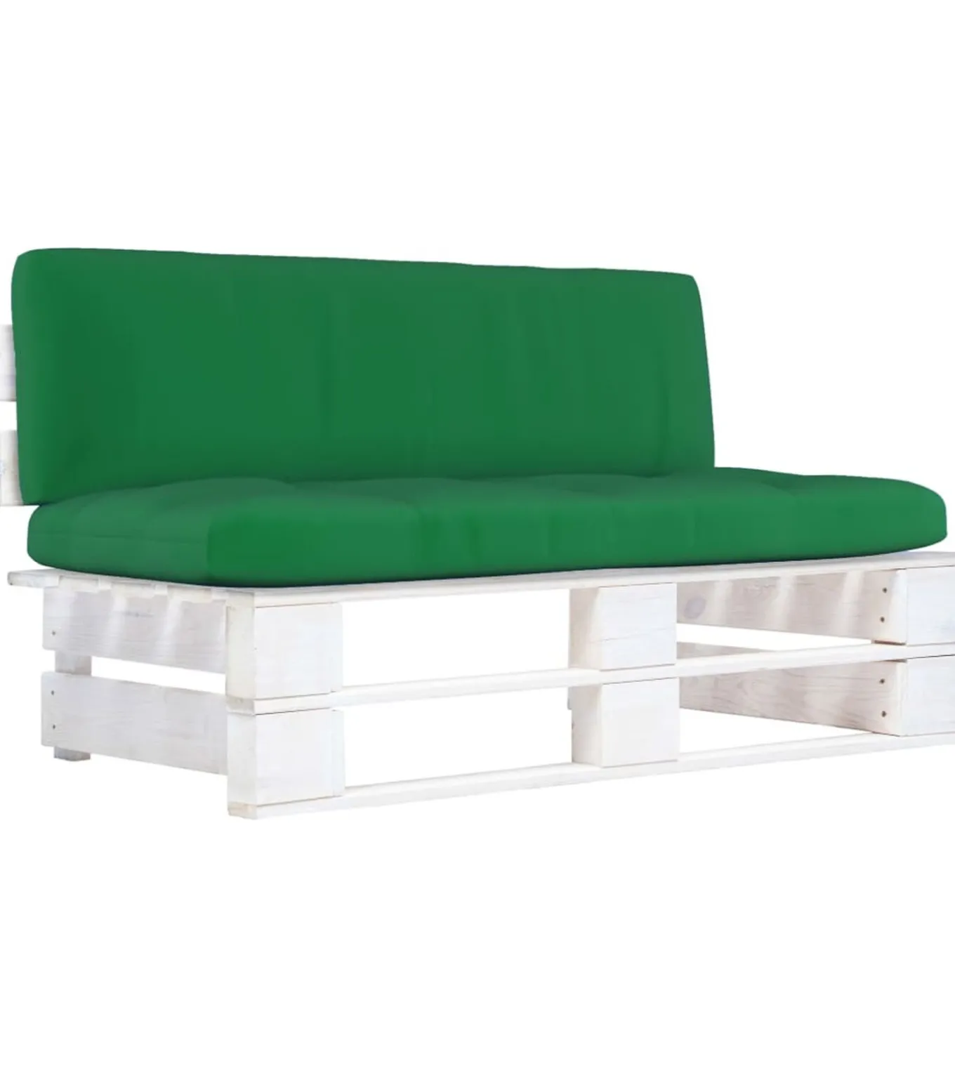 Tuinmiddenbank pallet geïmpregneerd grenenhout wit