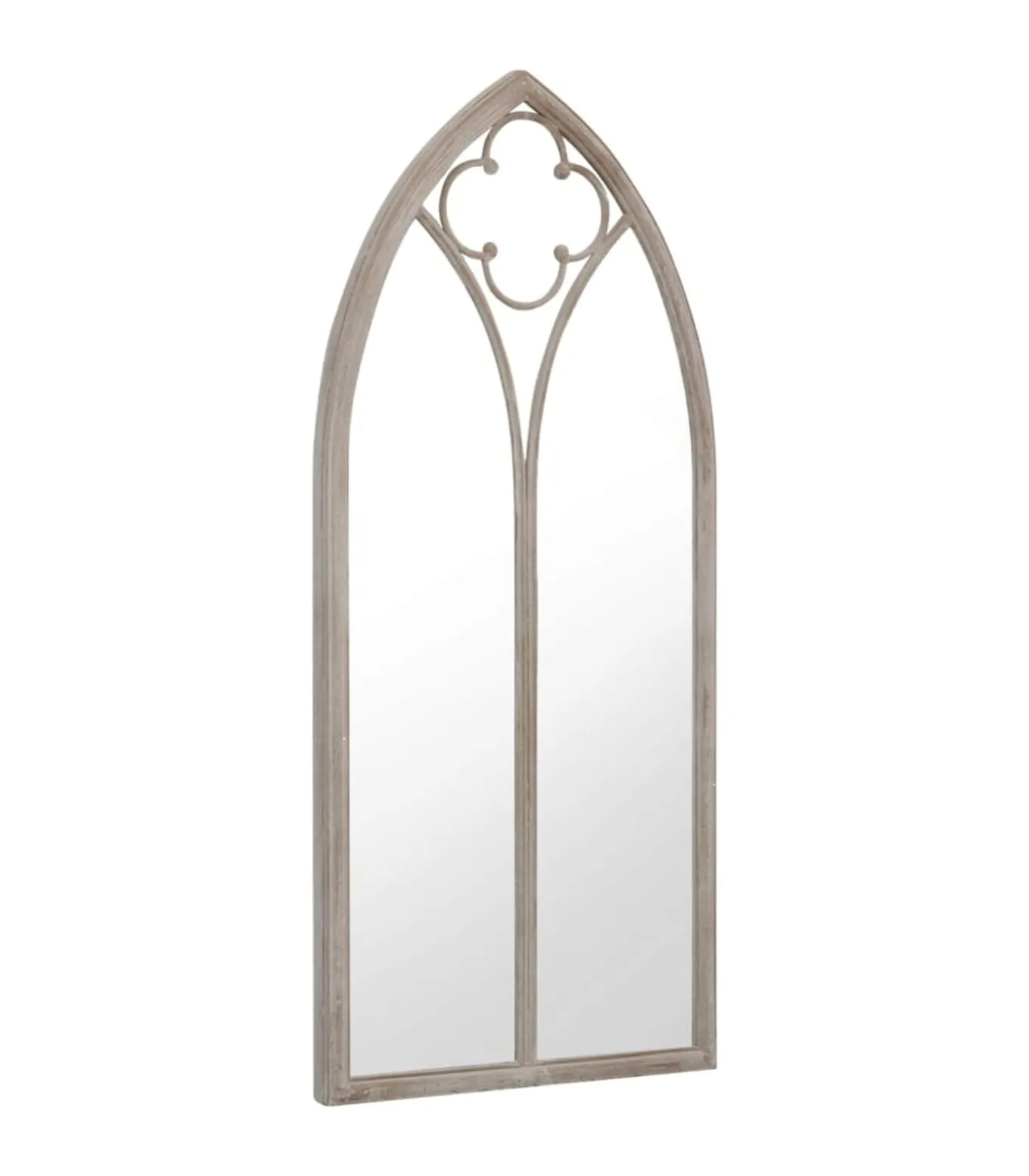 Tuinspiegel 70x30 cm ijzer zandkleurig