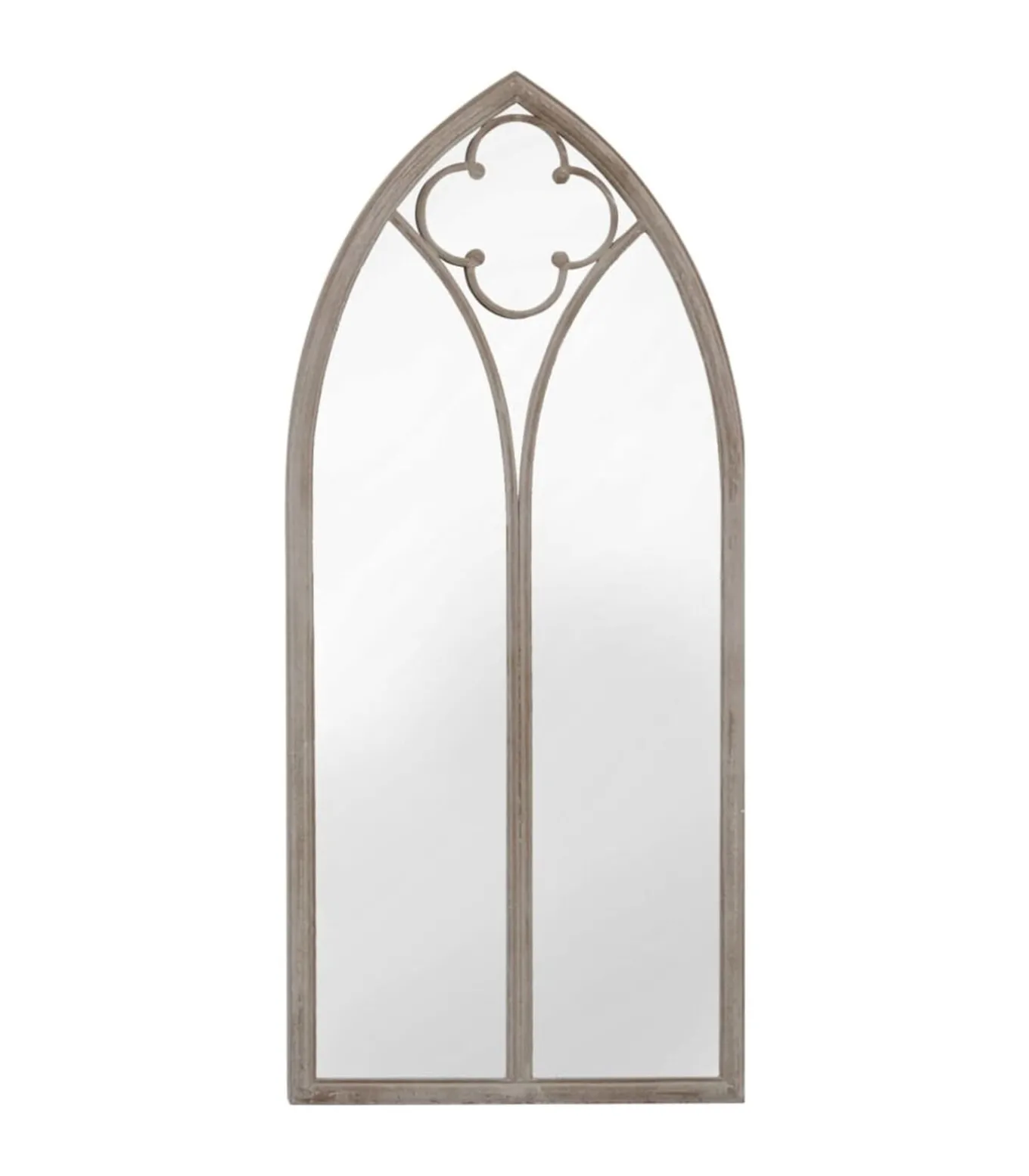 Tuinspiegel 70x30 cm ijzer zandkleurig