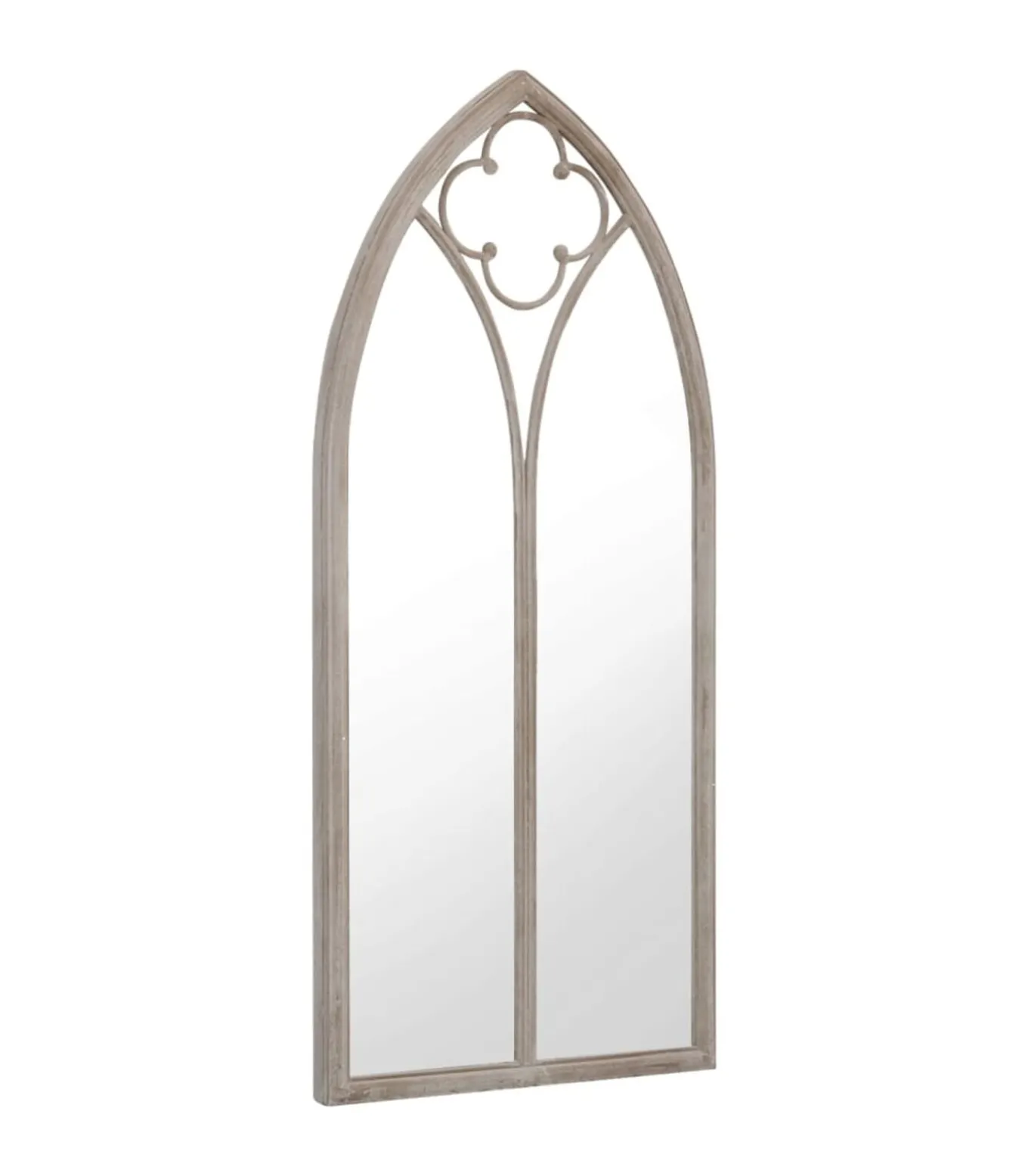 Tuinspiegel 100x45 cm ijzer zandkleurig