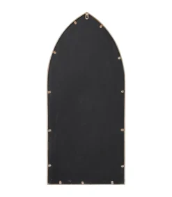 Tuinspiegel 100x45 cm ijzer zandkleurig