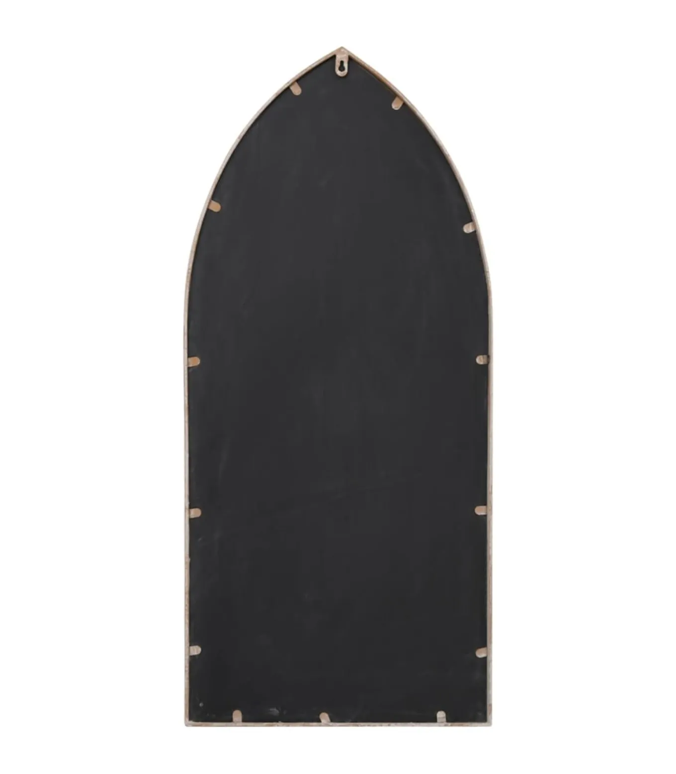 Tuinspiegel 100x45 cm ijzer zandkleurig