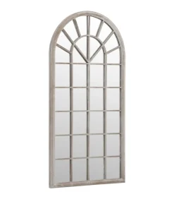 Tuinspiegel 90x45 cm ijzer zandkleurig