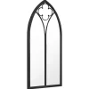 Tuinspiegel 70x30 cm ijzer zwart
