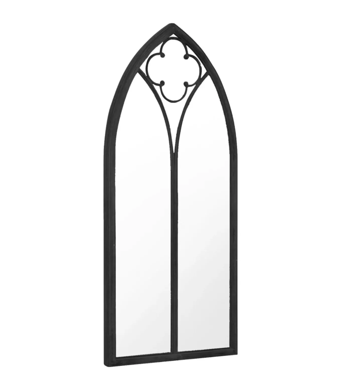 Tuinspiegel 70x30 cm ijzer zwart