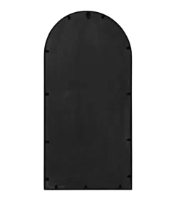 Tuinspiegel 90x45 cm ijzer zwart