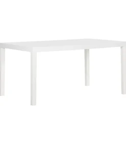 Tuintafel 150x90x72 cm polypropeen wit