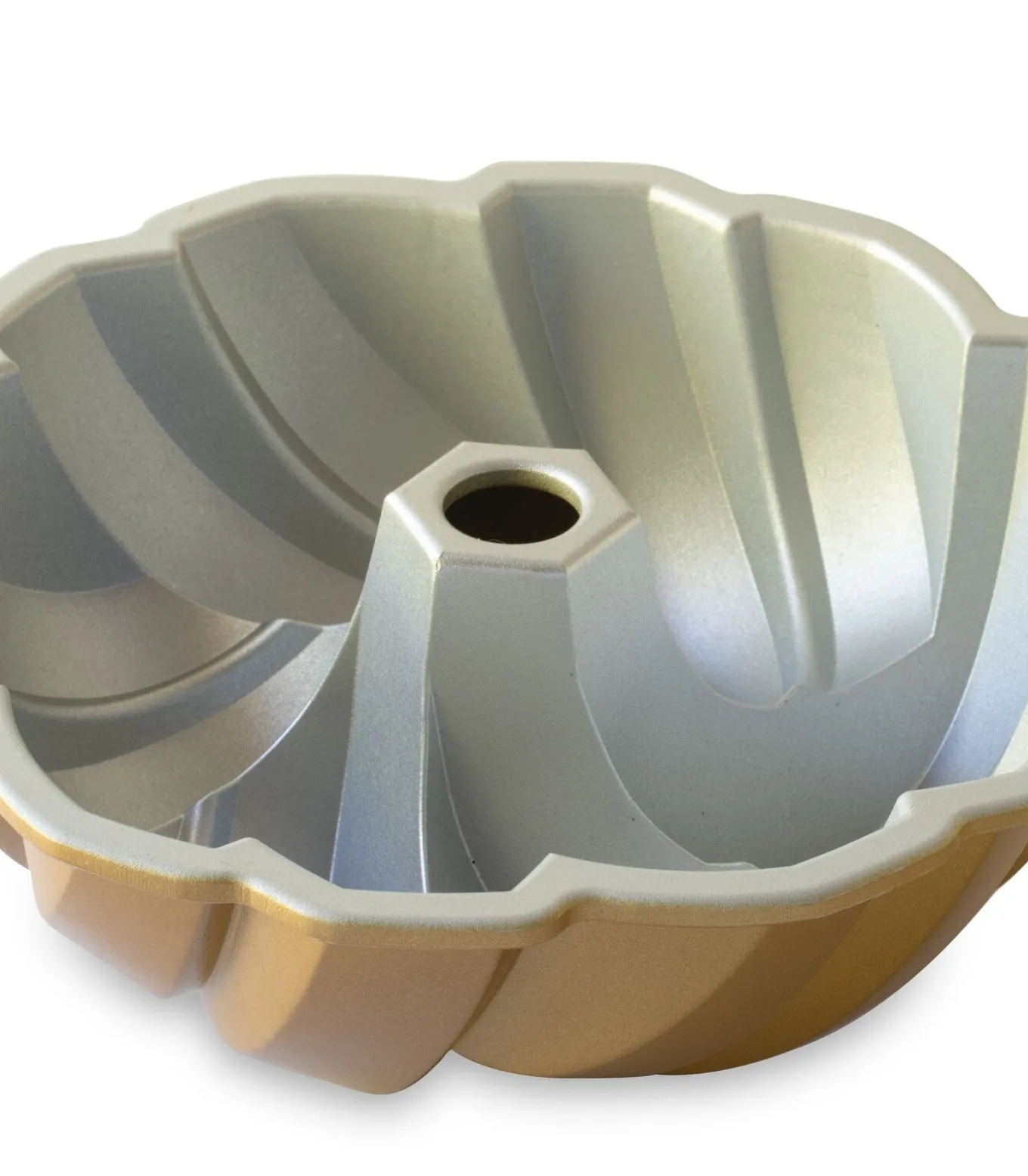 Tulband Bakvorm Braided Bundt Goud ø 27 cm / 3.5 liter