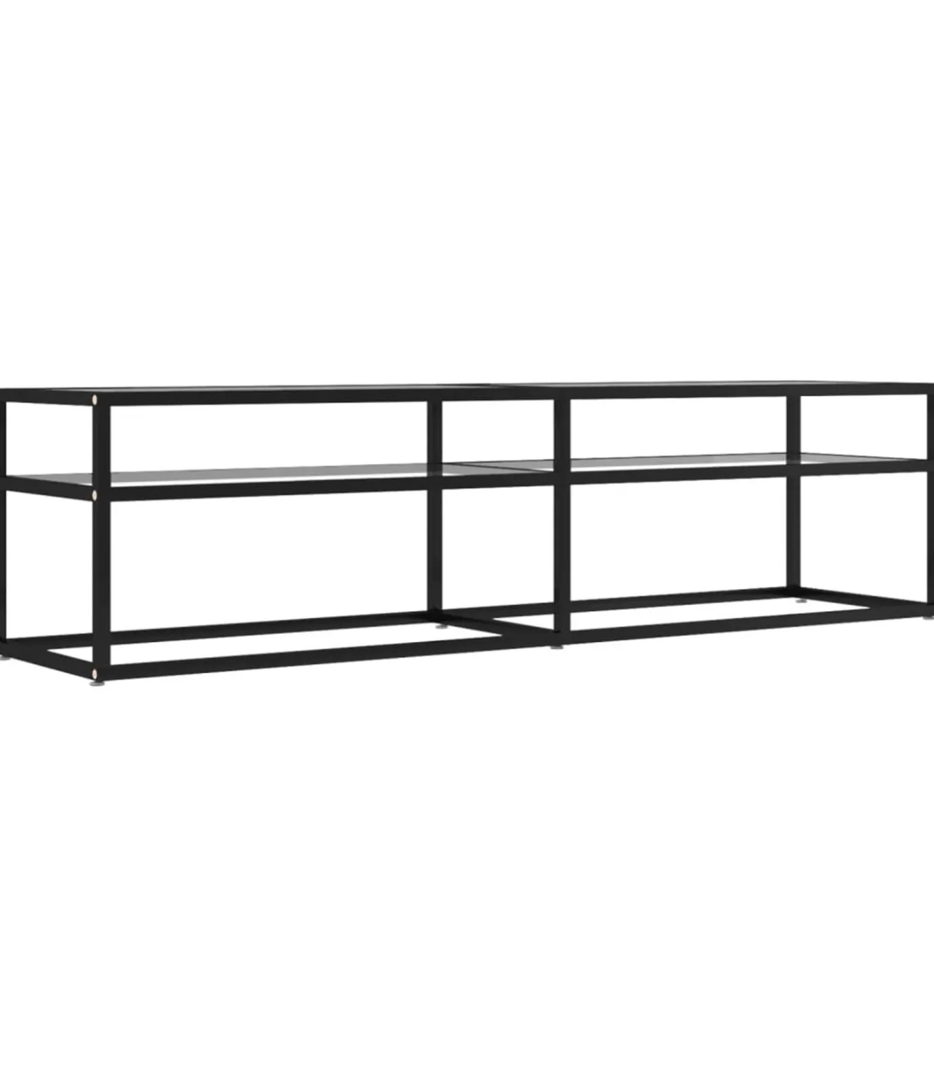 Tv-meubel 160x40x40,5 cm gehard glas transparant