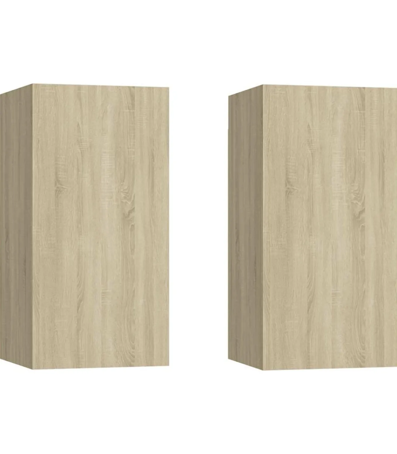 Tv-meubels 2 st 30,5x30x60 cm bewerkt hout sonoma eikenkleurig