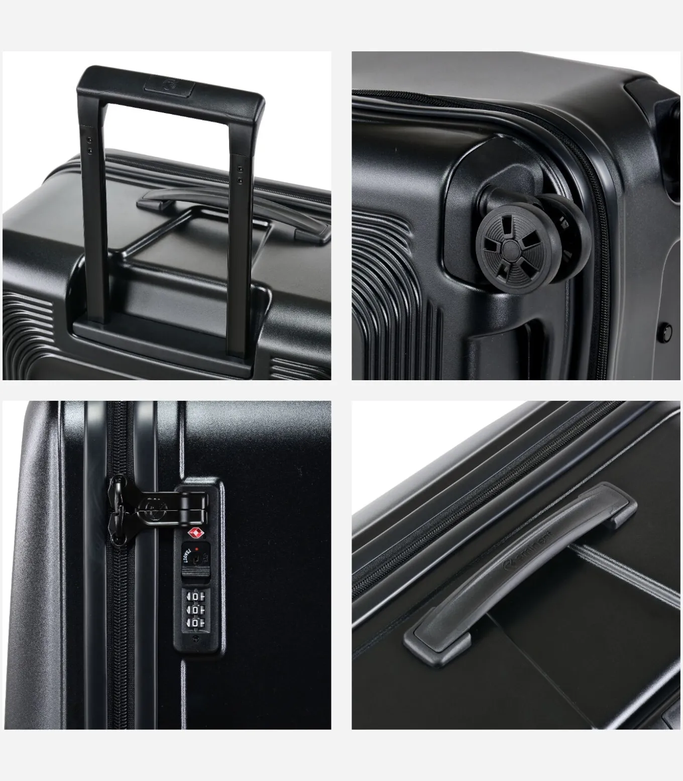 Twilight Handbagage Koffer 4 Wielen Zwart