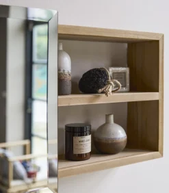 Typo - Toiletkastje van massief teakhout