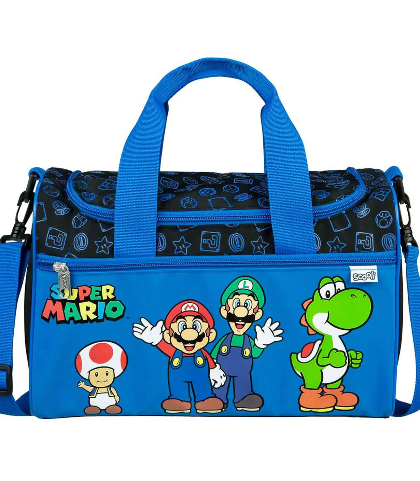 Undercover sporttas Super Mario blauw - kindertas met Nintendo design