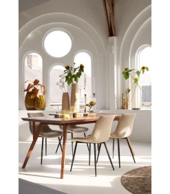 Vaas Feder - Geel - 28.5x19x40cm