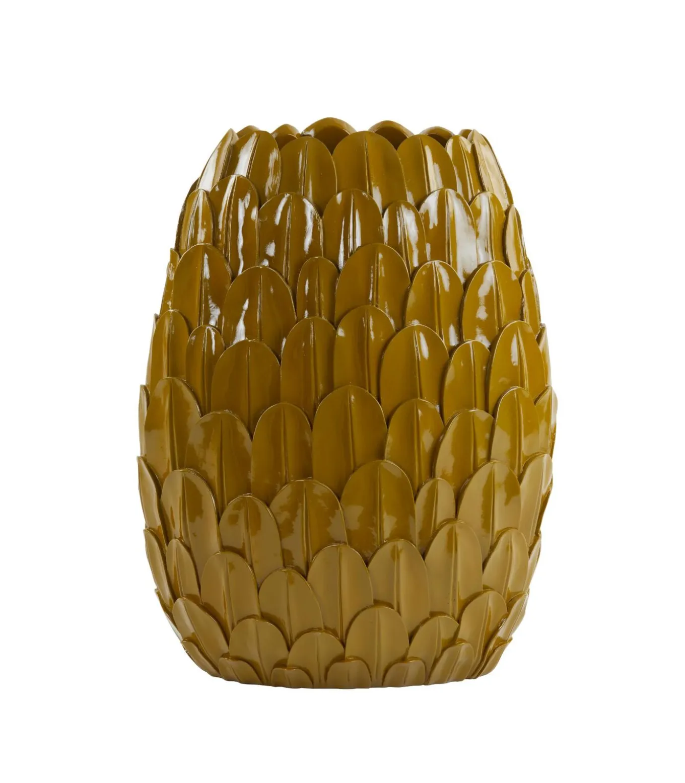 Vaas Feder - Geel - 28.5x19x40cm