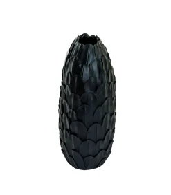 Vaas Feder - Zwart - 28.5x19x40cm