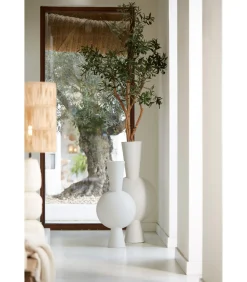 Vaas Kavandu - Wit - 47x26x100cm