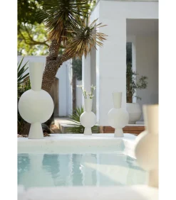 Vaas Kavandu - Wit - 47x26x100cm